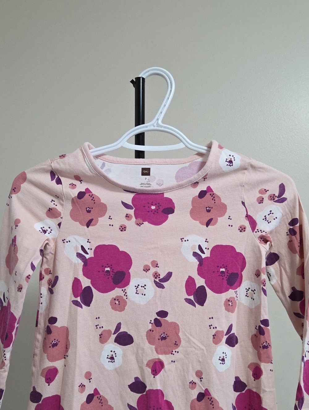 Tea Collection Pink Floral Ruffle-Hem Dress - Picture 3 of 6